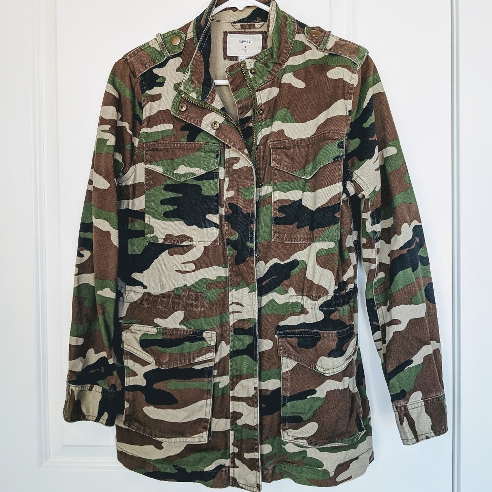 Forever 21 Camo Utility Jacket